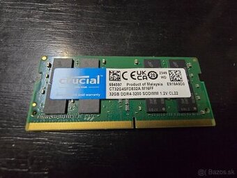 Predam 32gb ram ddr4 do notebooku ostala navyse pri upgrade