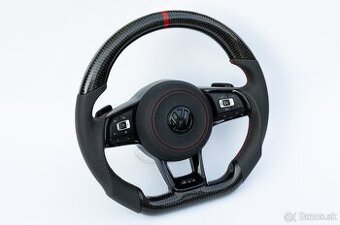 VOLANT VOLKSWAGEN R RLINE GTD GTI - KOZA / KARBÓN