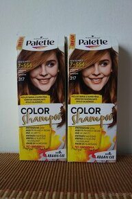Farba - šampón na vlasy Palette orieškovo plavá - 2ks