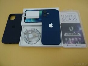 iPhone 12 MINI 128GB BLUE - ZÁRUKA 1 ROK - 100% BATERIA