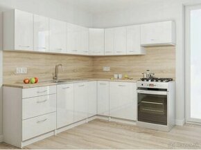 Kuchyňa Rodos biely lesk 230x210