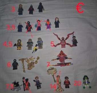 Lego figurky star wars, marvel,ultra agents a mnoho dalsich