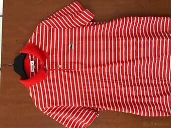 NOVÉ LACOSTE originál pasikave pánske polotricko M/L