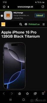AppleiPhone 16pro 128Gb
