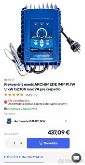 Frekvenčný menič Archimede.