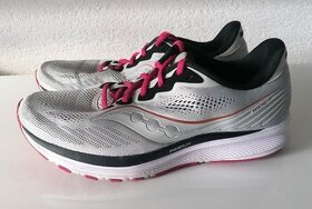 SAUCONY RIDE 14 - FOG/CHERRY PC:119,90EUR Bežecké tenisky