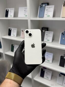 ZÁRUKA 2 ROKY / Apple iPhone 14 128GB Starlight, 100%