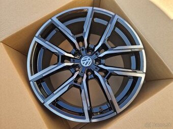Sada ALU 5x112 R19 design RS ⚫MACHINED TINTED BLACK⚫