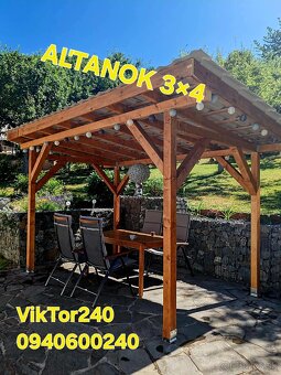 pristrešky altanky pergoly