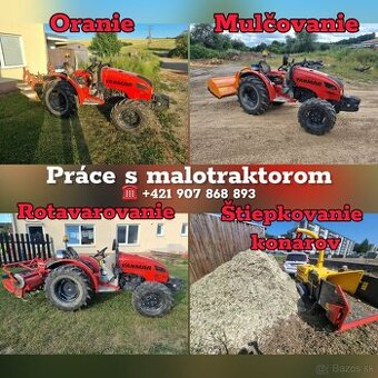 Mulčovanie, kosenie , čistenie pozemkov, štiepkovanie