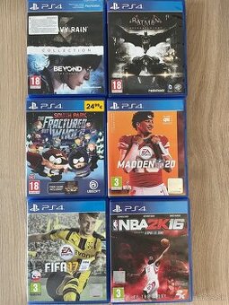 Predám hry na PS4
