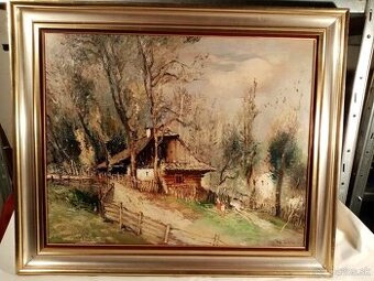 profesor Vojtech Doležil - olejomaľba (obraz) + kniha