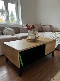 Konferenčný stolík 8 John ldub efkas/čierna.