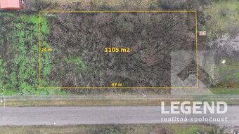 Stavebný pozemok Čata 1105 m2, tichá bočná ulička, všetky s