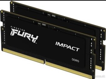 Kingston 32GB DDR5 CL38 SODIMM (Kit of 2) FURY Impact XMP