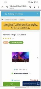 PREDÁM Nový smart TV Philips 55PUS8518