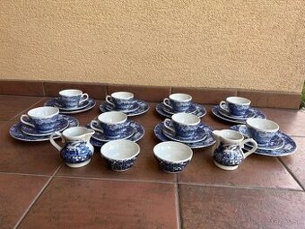 Modrý anglický porcelán