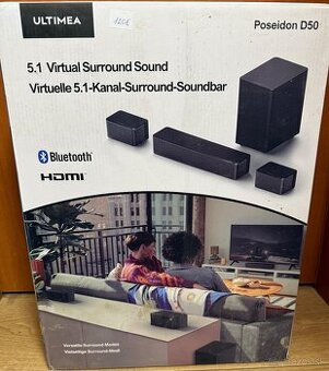 Predám nový 5.1- kanálivý soundbár pre televízor