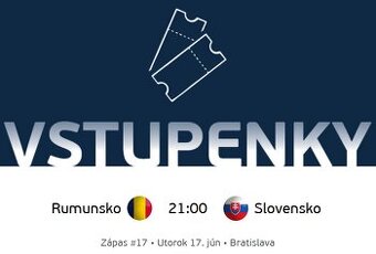 ME U21 Slovensko - Rumunsko - vstupenky - futbal