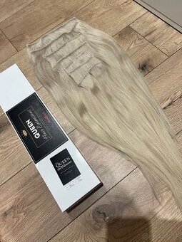 Clip in ľudské vlasy 50cm 240g