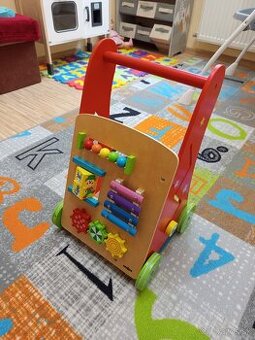 Drevené multifunkčné chodítko s aktivitami - Activity Walker