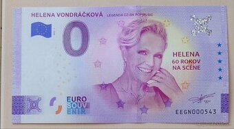 0 euro bankovka H. Vondráčková