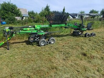 Zhrňovač sena, hrabačka, riadkovač sena, dvojrotor, deutz