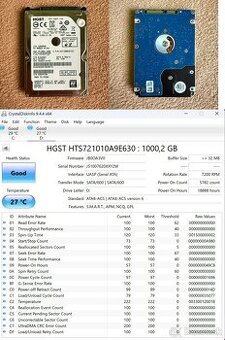 3x 1TB 2,5" disk SATA 3 + USB čítačka AXAGO Slimport