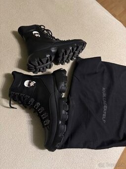 vysoke cierne topanky karl langerfeld velkost 42  27.5cm