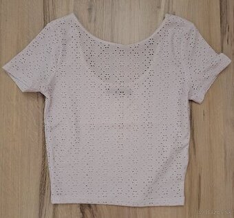 biele kratšie tričko, S, NOVÉ