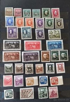 Poštové známky Slovenský štát - čisté