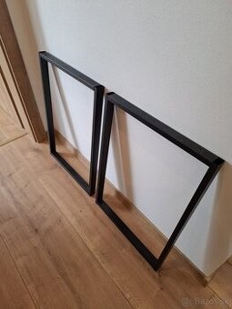 KOVOVÉ NOHY NA STÔL 50x72 CM ČIERNE