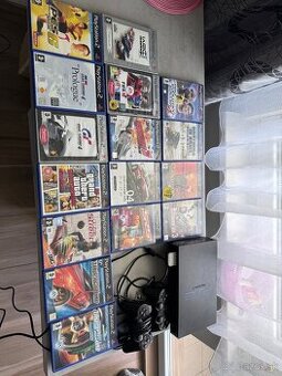 Playstation 2 FAT s veľa dobrými hrami
