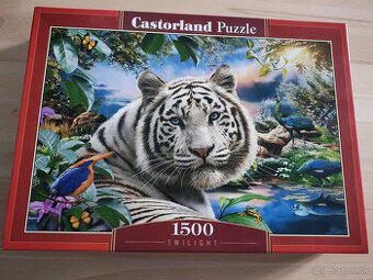 Puzzle 1500 - Biely tiger
