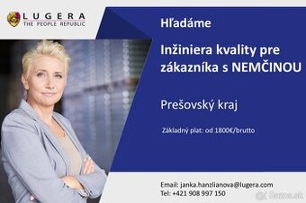 Inžinier kvality pre zákazníka s nemčinou