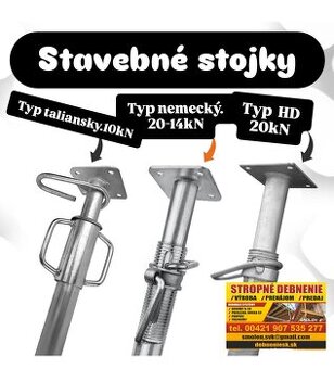 Stavebne stojky na stropne debnenie