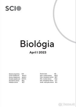 SCIO biológia a chémia