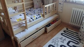 Poschodová posteľ detská/študentská