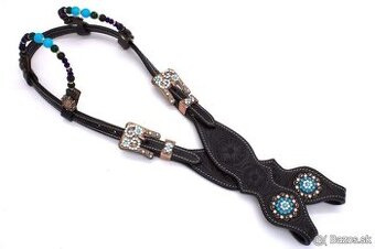 Dvojuška uzda tmavohneda