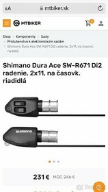 Shimano SW-R671 Di2 radenie, 2x11, na časovkárske riadidlá