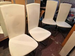Stoličky biele - 4ks