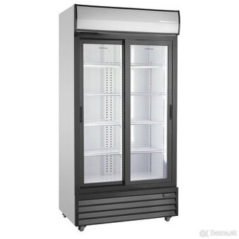 Prosklená lednice dvoudveřová Scandomestic SD 1002 SLE