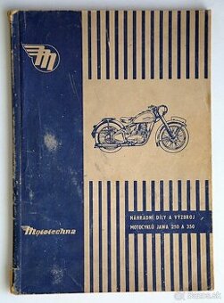 KATALOG ND Jawa 250 a 350 rok vydania 1955