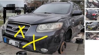 Hyundai Santa Fe 2.2 CRDi 2008 predám DVERE, PIATE DVERE