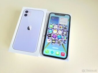 APPLE IPHONE 11 128GB PURPLE TOP STAV,ZDRAVIE BATERKY 100%