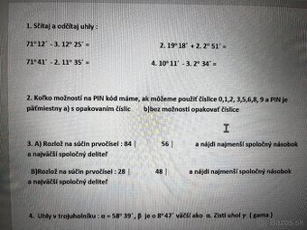 Doučovanie matematiky a fyziky