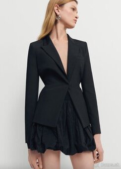 Čierne sako (fitted) MANGO nové s visačkami