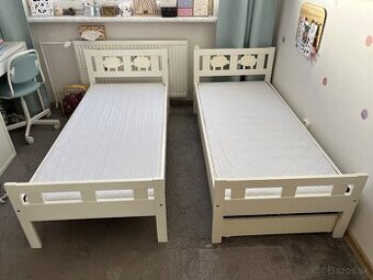 Detska postel 2x IKEA KRITTER + Rost + Kvalitny matrac