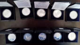 10€ Slovenské strieborne mince v prevedení proof