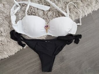 Dvojdielne plavky push up brazílky S/36